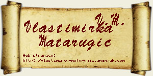 Vlastimirka Matarugić vizit kartica